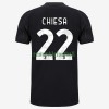 Maillot de Supporter Juventus Federico Chiesa 22 Extérieur 2021-22 Pour Homme